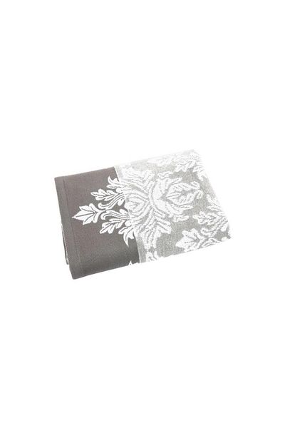 Özdilek Kadife Ayda 50x90 cm Πετσέτα Γκρι 2 Τεμάχια