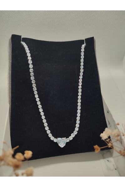 Aura Aksesuar 316l الصلب قلادة القلب الممر المائي