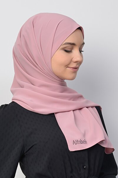 Altobeh Medina Silk Straight Hijab Shawl-Powder