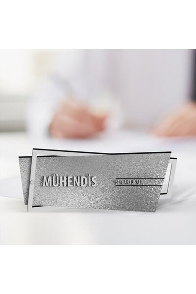 Bk Gift Kişiye Özel Mesleki Mühendis Ahşap Masa İsimliği (Model Y17)