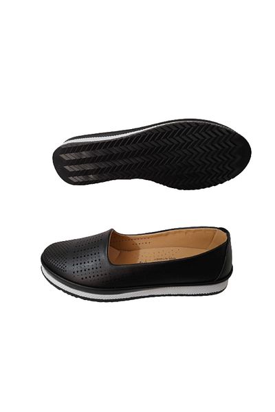 Ayzen Black Laser Printed Casual Classic Shoes