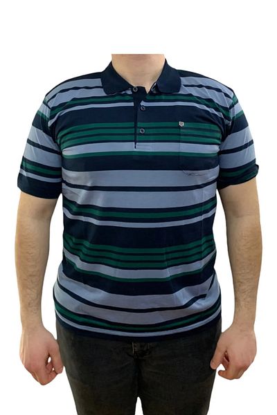 Nacar POLO NECK SUMMER FATHER SHORT SLEEVE T-SHIRT WITH POCKETS