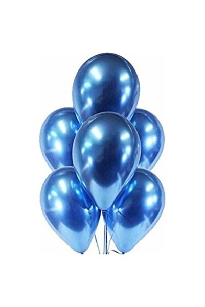 UĞURDAN Mavi Metalik Krom Balon 10 Adet