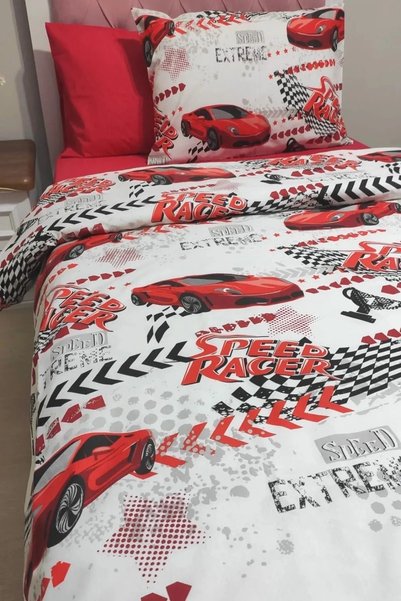 DENİZLİ ÇEYİZ Single Child Bedding Set Car