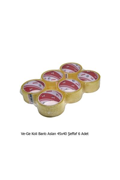 Ve-ge Ve-ge Bandă adezivă Lion 45x40 Transparentă 1 pachet (6 bucăți)