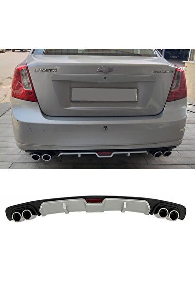 MKG Otomotiv Chevrolet Lacetti Sedan 4 Krom Egzoz Görünümlü Difizör Arka Ek B...