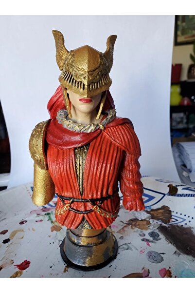 TuransoyCraft Malenia Elden Ring Boyalı Büst 15 CM