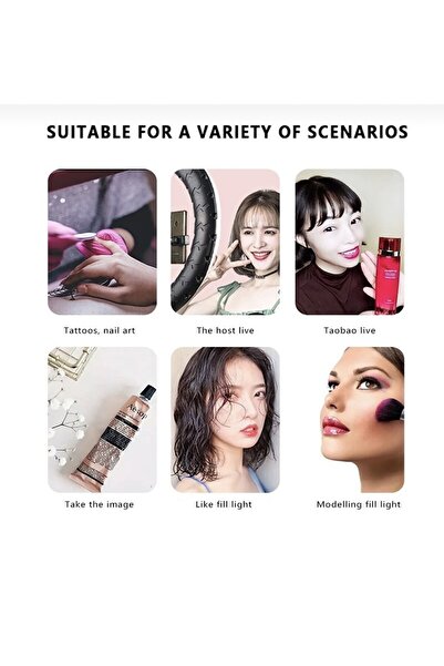 Brawi 22 Inç 56cm 100w Mega Boy Ring Light Led Halka, Kuaför Ve Makyaj Çekim Işığı