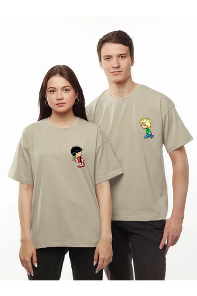 Pear Wear Cedric Chen Printed Lover T-Shirt Μαύρο Oversize Lover T-Shirt