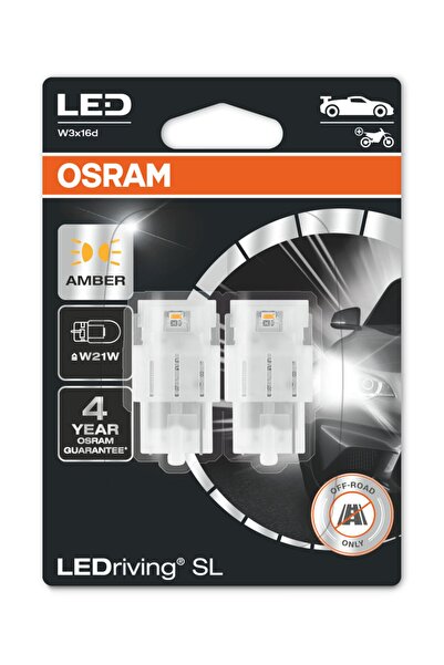 Osram T20 Tek Devreli Led Ampul Sarı 12V 7505DYP (1 Takım-2 Adet)