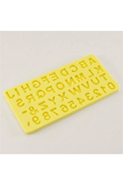 PASTA VİSTA Harf Rakam Kalıbı Silikon Harf büyüklüğü 1cmx1.5cm