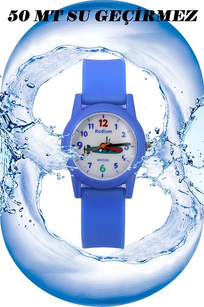 sezerekspres Children's Wristwatch Waterproof RHODIUM ANALAOG (2213) (BLUE)