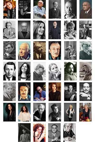 Postifull Σετ κολάζ και αφίσα 40 τεμαχίων τουρκικών συγγραφέων - με ταινία το...