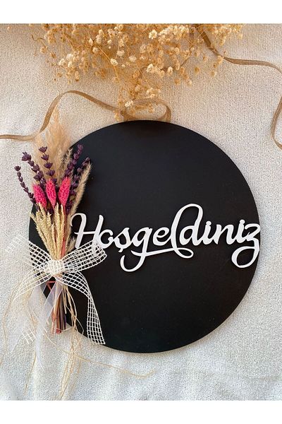 HOBİ55 Στολίδι πόρτας - Στολίδι εξωτερικής πόρτας Welcome 2023-7
