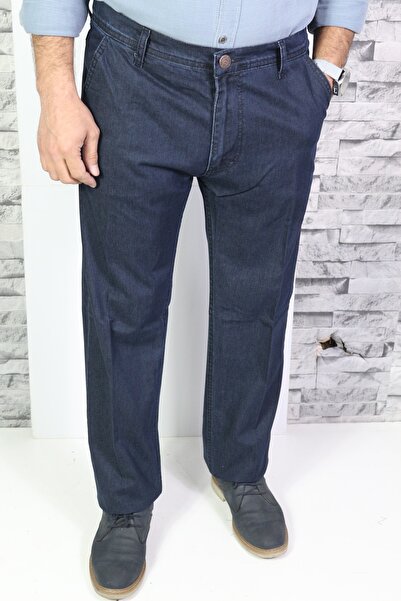 Bilgiçler erkek kılasik kesim kot pantolon mavi likralı