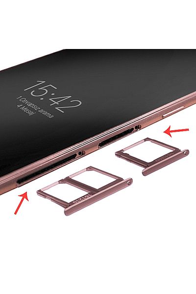 Ally Mobile Ally Sim Memory Card Cover For Samsung Galaxy C9 Pro - ROSE GOLD