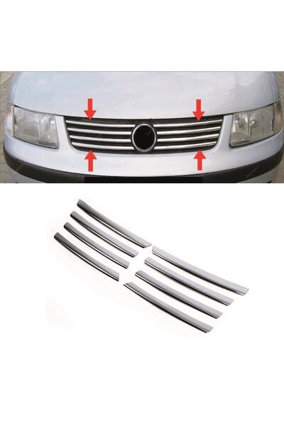 NS Nilser Auto Parts Vw Passat B5 Krom Ön Panjur Çıta 8 Parça 1998-2005