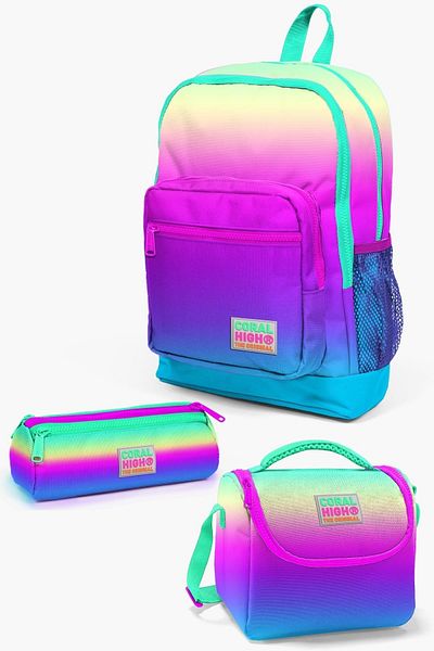 Coral High Kids Color Changing 3-Piece School Bag Set SET0123710