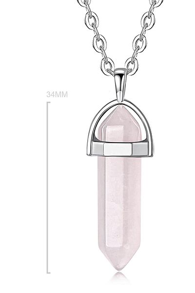 grs oyuncak Natural Pink Quartz Stone Stick Model