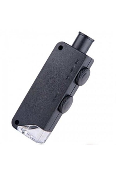 LEIDORY Mini 60x 100x Zoom Lens Odak Takı Led Cep Mikroskop Büyüteç