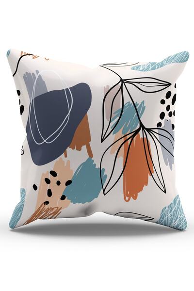 Moud's Double Sided Printed Art 5 Patterned Suede Throw Pillow Case - PL905