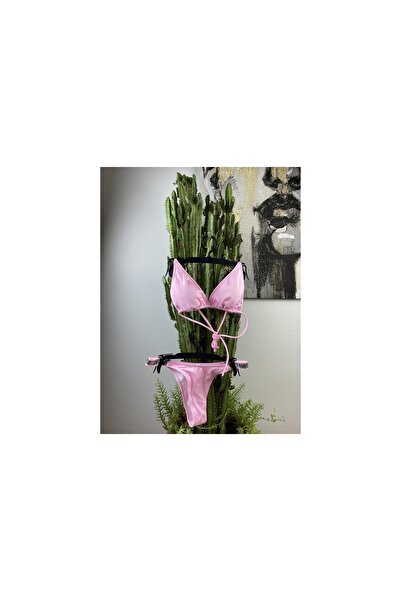 İlaydaButik Taşlı Brazilian Model Üçgen Bikini Takım