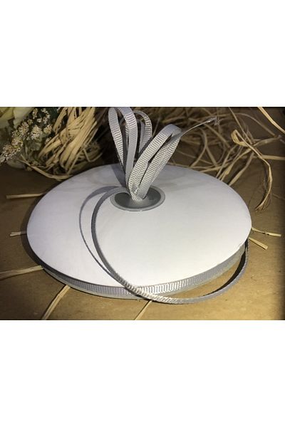 Deniz Party Store Grosgrain Ribbon GRAY 6 Mm (50 Yards) 45 Meters