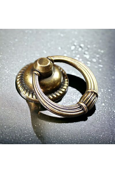 Dizaynhouse Yellow Ring Round Antique - Cabinet and Drawer Handle