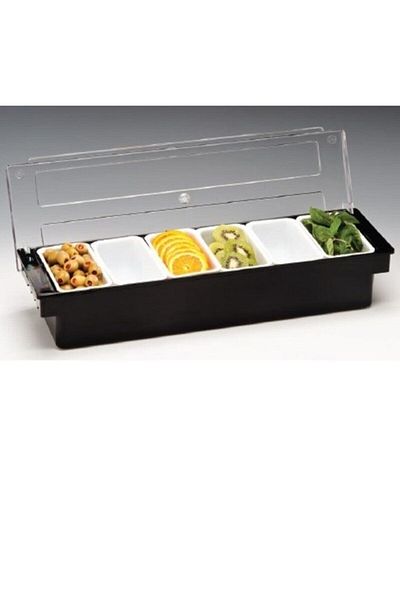 Zicco Zcp 306 Bar Container, 6 Pieces, Polycarbonate Lid