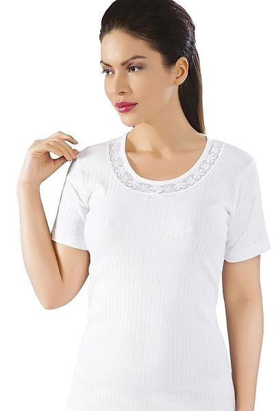 LÜXDRM Pachet de 6, camisol, mânecă scurtă, tricou și tricou pentru femei 100% bumbac 066