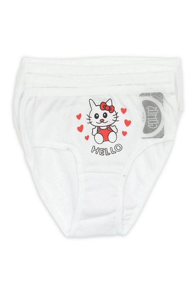 ÇamaşırcımShop 3036 6 Pack Thin Waist Bato Printed Girls' Panties