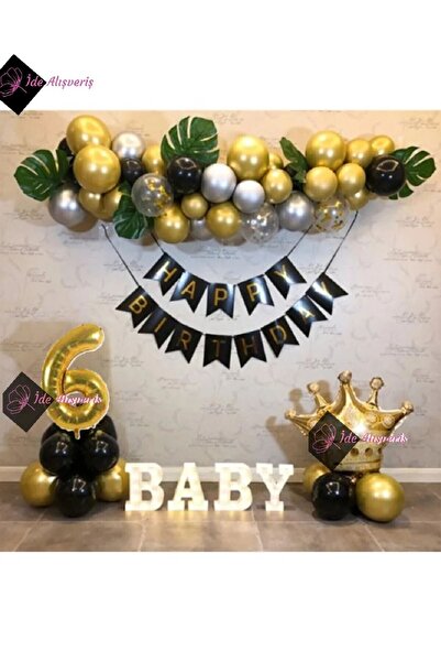 Bkmc 6 Years Old Happy Birthday Birthday Set with King Crown