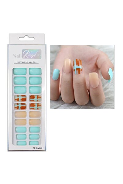 Nail Master 24'lü Desenli Takma Tırnak Seti Zararsız Yapıştırıcı