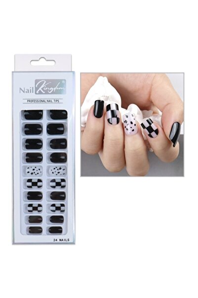 Nail Master 24'lü Desenli Takma Tırnak Seti Zararsız Yapıştırıcı