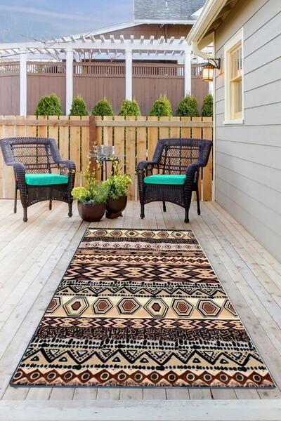 blcmoda Mutfak Balkon Teras Veranda Halısı Kilimi Yollukları