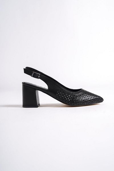 Modabuymus Mariana Pantofi cu toc gros stiletto din piele naturală 