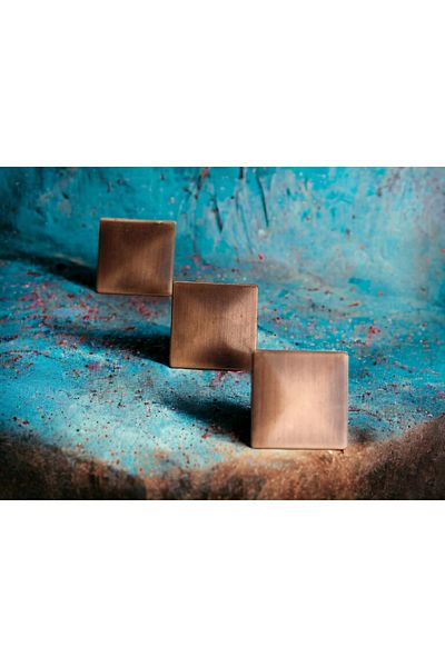 Dizaynhouse Copper Distressed Square Handle Cabinet And Drawer Handle