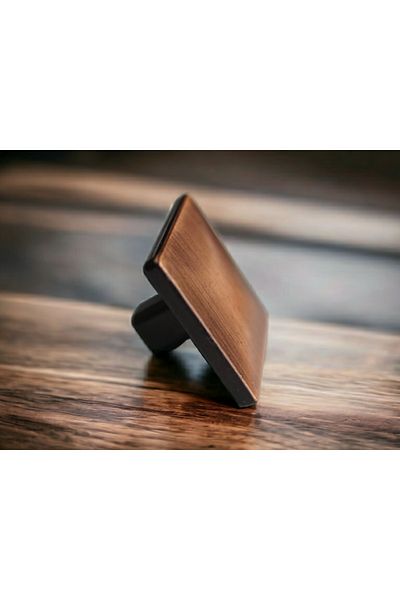 Dizaynhouse Copper Distressed Square Handle Cabinet And Drawer Handle