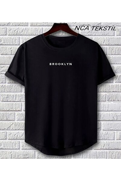 YOHO SPORT Crni Bruklin Štampano Unisex Leto T-shirt