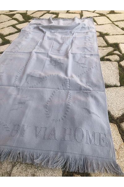 Romans Beach Towel Jacquard 70x140 cm Gray