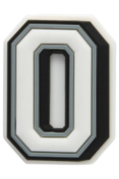 Crocs Terlik Süsü O Harfi Siyah Beyaz/o Harfi Jibbitz /o Harfi Charm /bilekli...