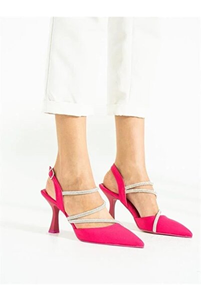 KAFKASLAR AYAKKABI واجهة مغلقة مفتوحة من الخلف حجر ساتان 7 سمأحذية السهرة ذات...