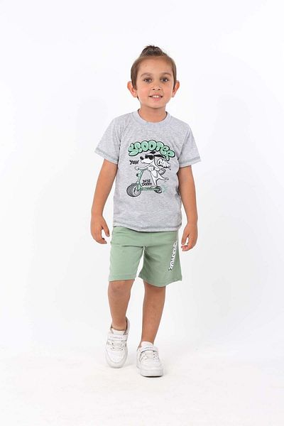 Sellfie Kids بدلة رجالية مع شورت مطبوع