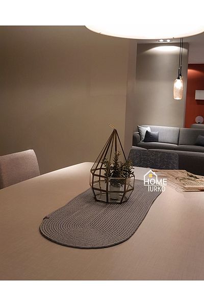 HomeTurko Modern Natural Jute, Patterned, Wicker, Placemat, Table, Coffee Table Cloth Runner. 35x100
