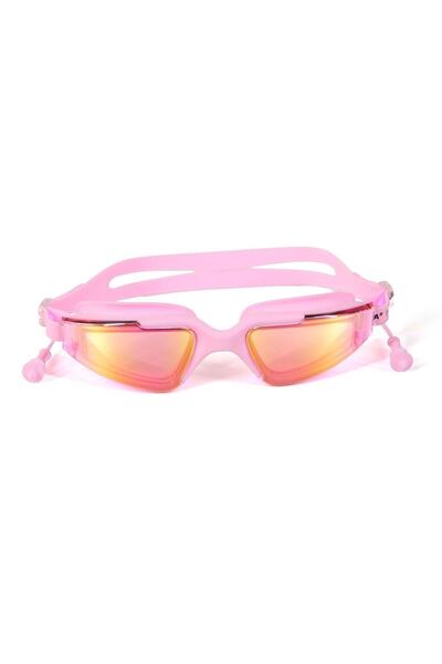 BERMUDA Silikon Sörf Yüzücü Gözlüğü [kulaklıklı | Uv Koruma] Pembe