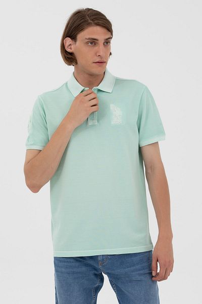 U.S. Polo Assn. ΑΝΔΡΙΚΟ ΑΘΛΗΤΙΚΟ T-SHIRT SLIMFIT POLO γιακά που πλένεται 1573851   TJ01