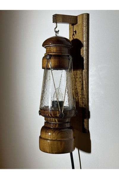 BOTANİK AHSAP Wooden Seafarer's Lantern Lighthouse