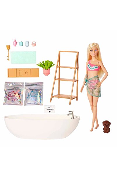 mattel Barbie Wellness Barbie'nin Spa Günü Oyun Seti HKT92