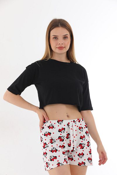 Arvin Women's Combed Cotton Character Printed Shorts pajamas