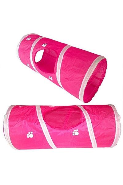 Eastland Pink Cat Tunnel Toy 25 X 55 Cm